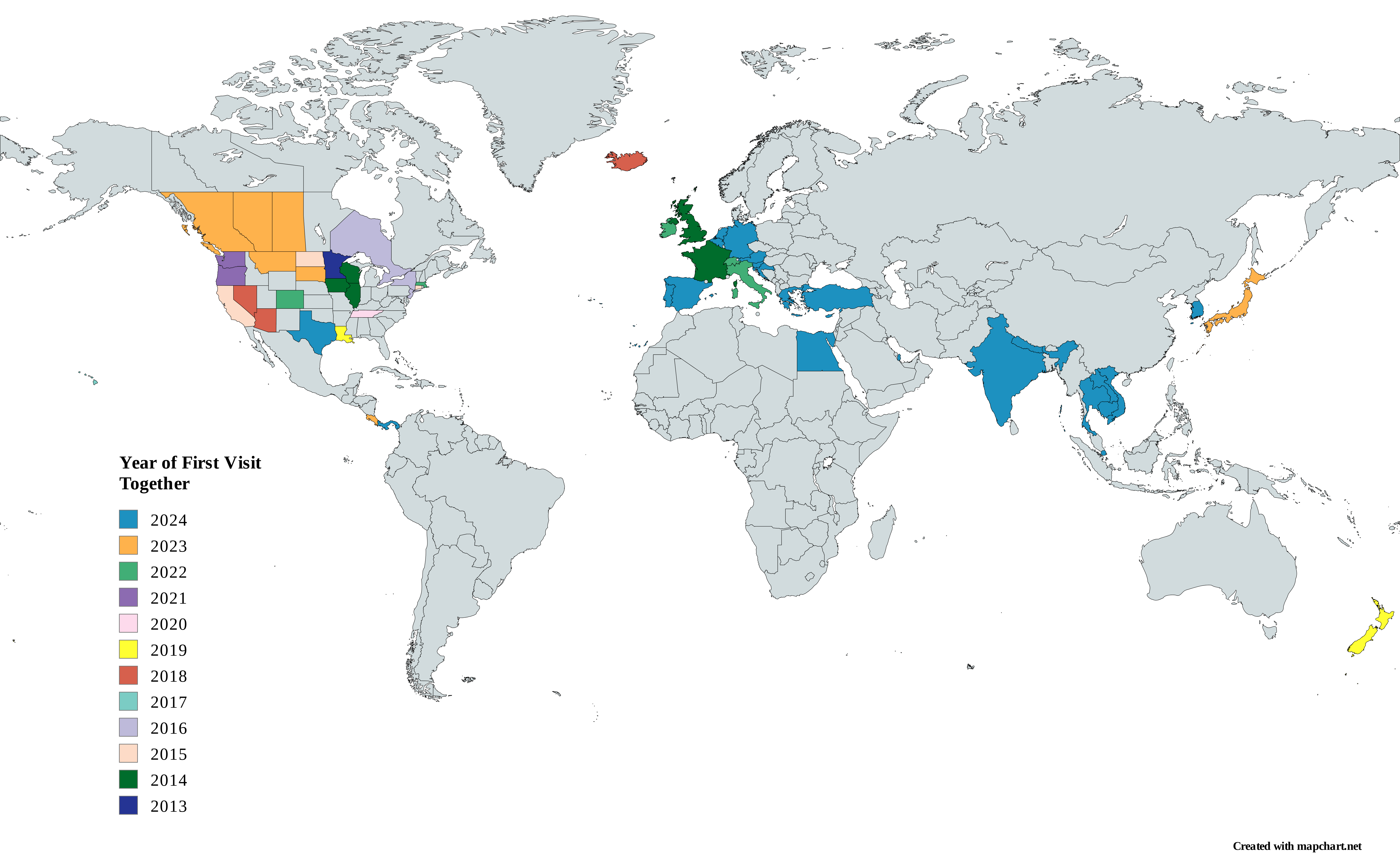 A Year of Around the World Travel: By the Numbers